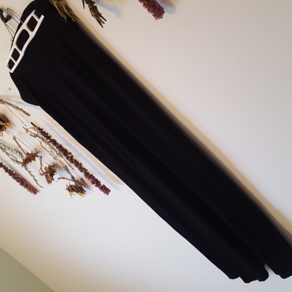 Black maxi skirt